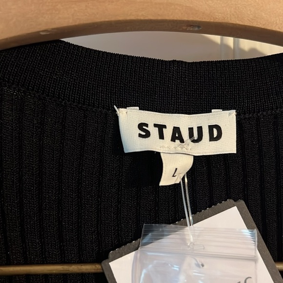 STAUD Cargo Knit Sweater - floral buttons size L - Picture 6 of 9